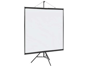 Projectiescherm met statief 81 inch 1:1 Matwit - 34% Korting