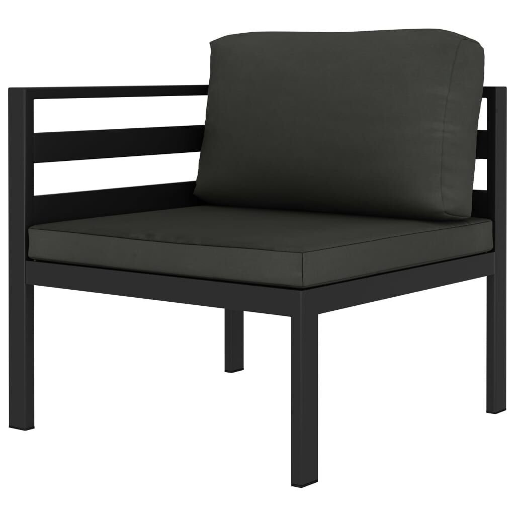 vidaXL 3-delige Loungeset Aluminium Antraciet met Kussens - 35% Korting