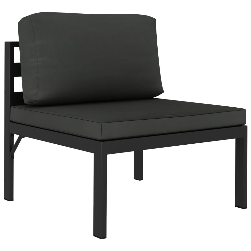 vidaXL 3-delige Loungeset Aluminium Antraciet met Kussens - 35% Korting