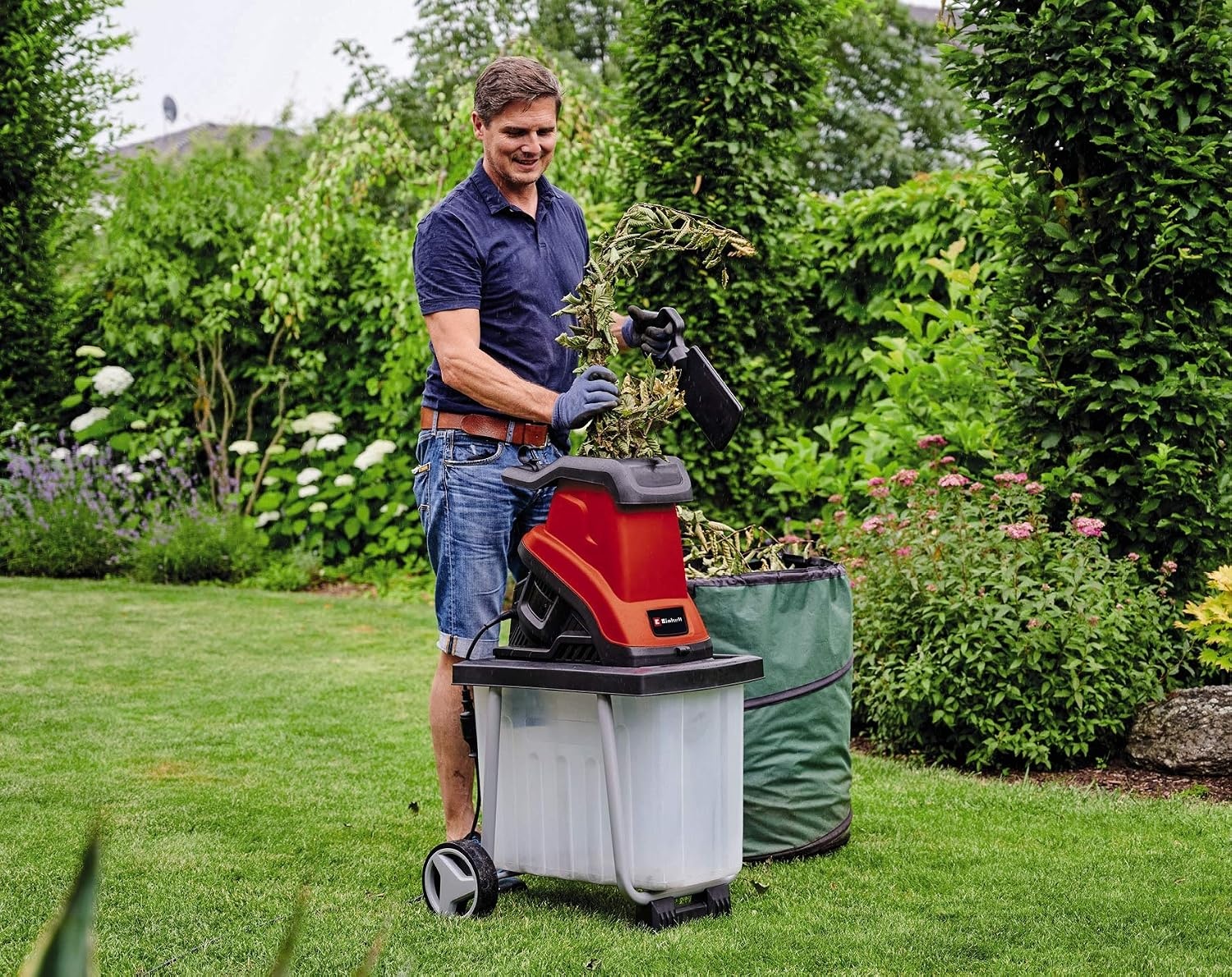 Einhell Elektrische Versnipperaar 2500W - 40mm Takdikte - 55L Opvangbak - 59% Korting