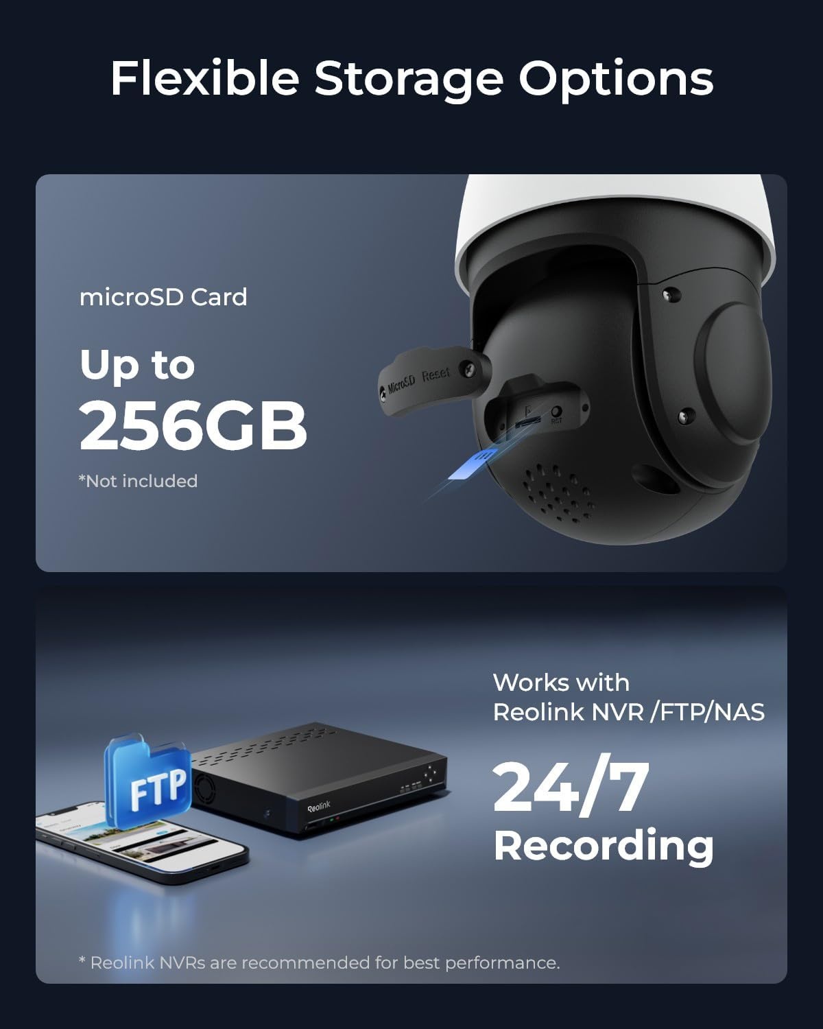 Reolink Slimme 4K/8MP UHD PTZ Dome Beveiligingscamera met Cutting-Edge 16X 3D Optische Zoom, Kleuren Nachtzicht, Persoon/Voertuig/Dier Detectie, Twee-Weg Audio, 24/7 Opname, RLC-823S2