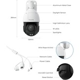 Reolink Slimme 4K/8MP UHD PTZ Dome Beveiligingscamera met Cutting-Edge 16X 3D Optische Zoom, Kleuren Nachtzicht, Persoon/Voertuig/Dier Detectie, Twee-Weg Audio, 24/7 Opname, RLC-823S2