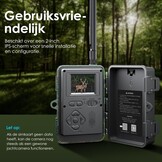WOLFANG 4G LTE mobiele wildcamera, landelijke 4G LTE, 2K 36MP mobiele trailcamera met APP-bediening, super nachtzicht, 2.0'TFT-display, 0.2s trigger, bewegingsgeactiveerd, waterdicht