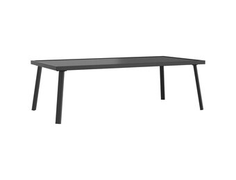 vidaXL Tuintafel 110x55x35 cm staal antracietkleurig