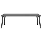 vidaXL Tuintafel 110x55x35 cm staal antracietkleurig