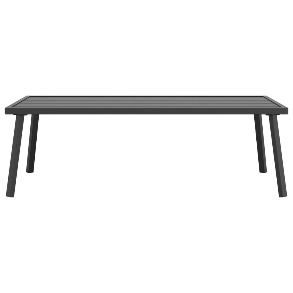 vidaXL Tuintafel 110x55x35 cm staal antracietkleurig