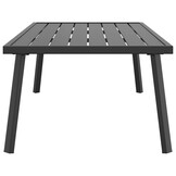 vidaXL Tuintafel 110x55x35 cm staal antracietkleurig