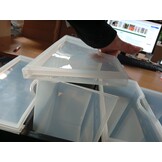 Iris Ohyama, Toren, Ladekast, Kunststof opbergorganizer met ergonomisch handvat, 5L, 5 laden, met wielen, BPA-vrij, Kantoor, Slaapkamer, Woonkamer, DDDC-005, zwart