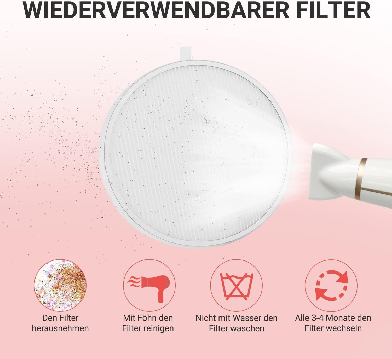MelodySusie Stofafzuiging, nagelstudio, nagelstofzuiger met filter en nagelfrees, elektrisch 30.000 omw/min, stofafzuiging voor nagels, stille stofzuiger voor professioneel nageldesign manicure pedicure