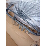 Inklapbare hangstoel egg chair - grijs - grijze kussens