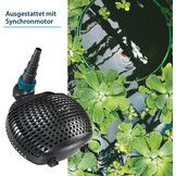 AquaForte EC 10.000 filter-/vijverpomp, 68 watt, debiet 10.000 liter per uur, opvoerhoogte 4,5 meter, kabellengte 10 meter, geschikt voor beekjes, watervallen, fonteinen, etc.