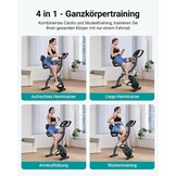 MERACH 4-in-1 Opvouwbare Hometrainer - Magnetische Ergometer - Grijs