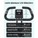 MERACH 4-in-1 Opvouwbare Hometrainer - Magnetische Ergometer - Grijs