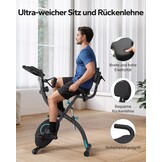 MERACH 4-in-1 Opvouwbare Hometrainer - Magnetische Ergometer - Grijs