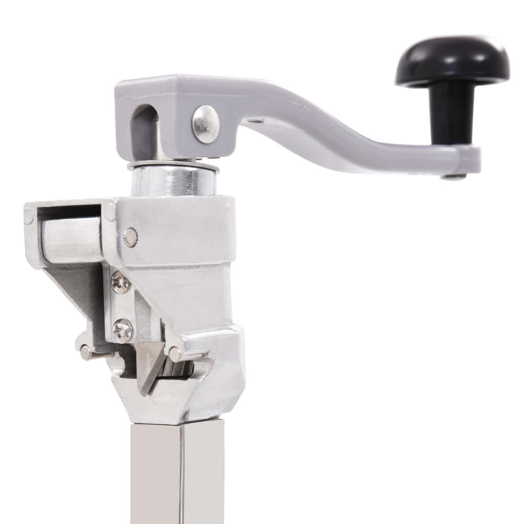 vidaXL Blikopener 70 cm aluminium en roestvrij staal zilverkleurig