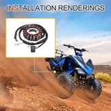 GOOFIT 18 Coil Motorfiets Magneto Stator Coil Vervanging voor Suzuki LTZ400 Quadsport Z KFX KSF 400 KSF400 Arctische Kat DVX400