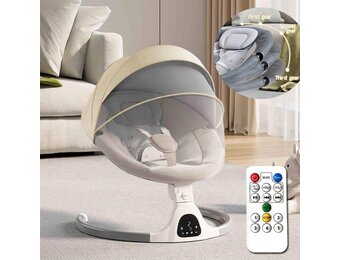 HoldOneLight Elektrische Babyschommel - Verstelbaar - Beige