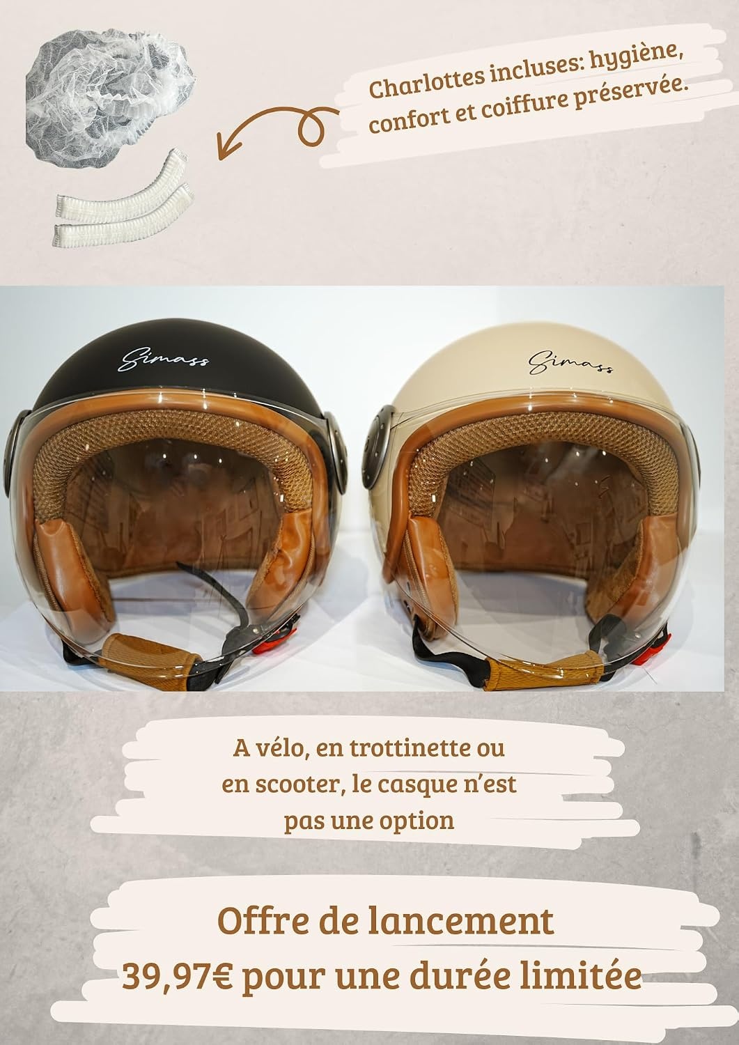 Helm voor elektrische step, fiets en scooter