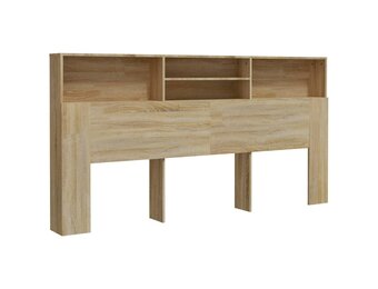 vidaXL Hoofdbordkast 200x19x103,5 cm sonoma eikenkleurig