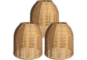 Rotan Lampenkappen Set van 2 (Boho Stijl) - 62% Korting