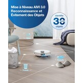 ECOVACS Deebot X1 e Omni robotstofzuiger met multifunctioneel reinigingsstation, 260 min, 400 m², 3D-kaarten, AIVI 3.0 vermijding van obstakels, spraakassistent Yiko