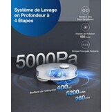 ECOVACS Deebot X1 e Omni robotstofzuiger met multifunctioneel reinigingsstation, 260 min, 400 m², 3D-kaarten, AIVI 3.0 vermijding van obstakels, spraakassistent Yiko