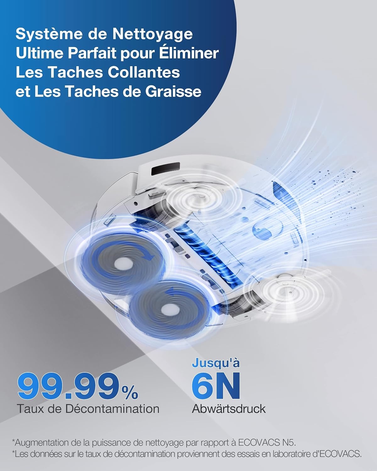 ECOVACS Deebot X1 e Omni robotstofzuiger met multifunctioneel reinigingsstation, 260 min, 400 m², 3D-kaarten, AIVI 3.0 vermijding van obstakels, spraakassistent Yiko