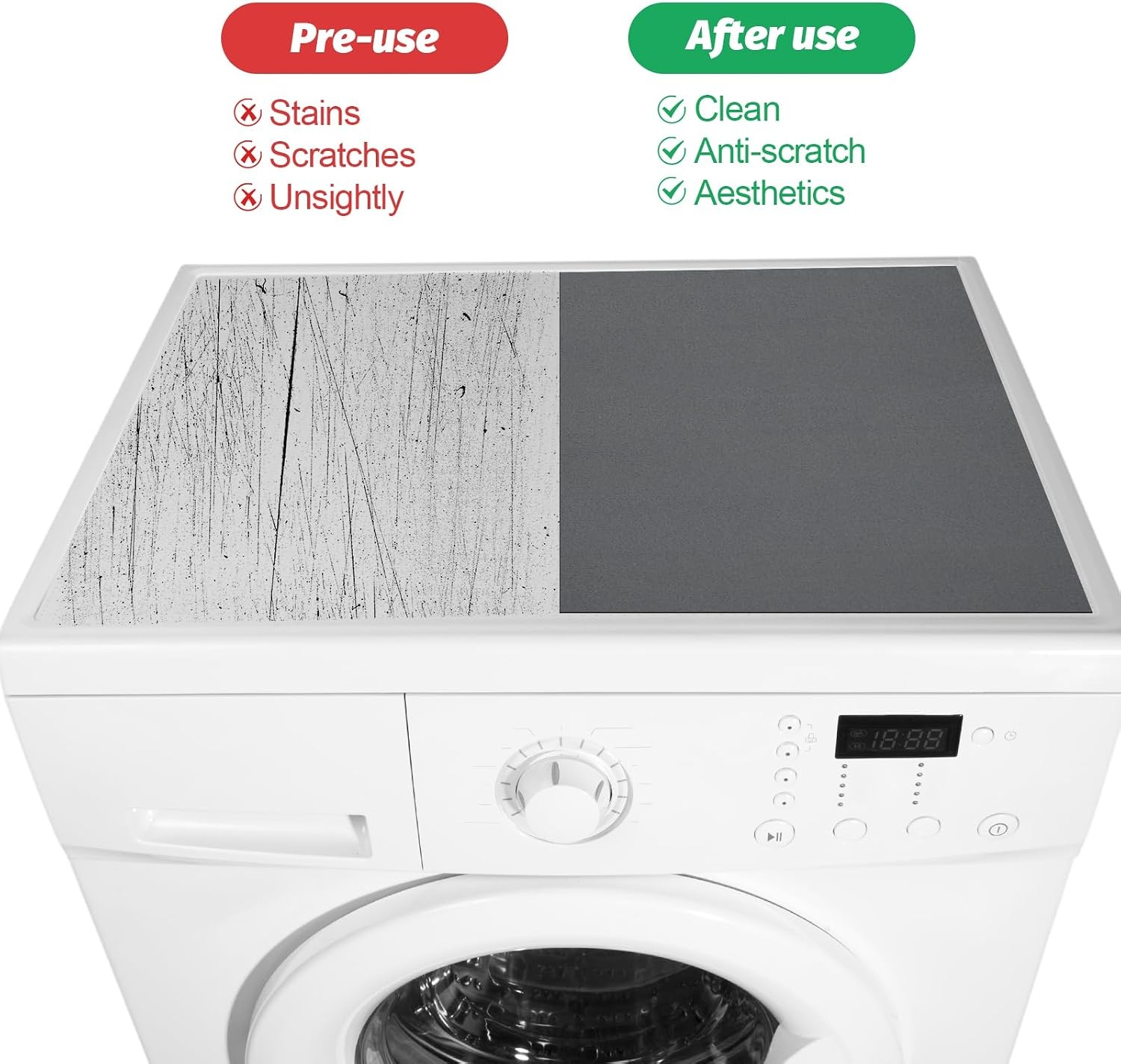 Wasmachinekussen 60 x 60 cm, wasmachine-kussen, universeel