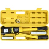 QWORK® hydraulische perstang, perstang, kabelschoenen, 16T, met 13 snijbladen 8-300 mm² - Maat 16T