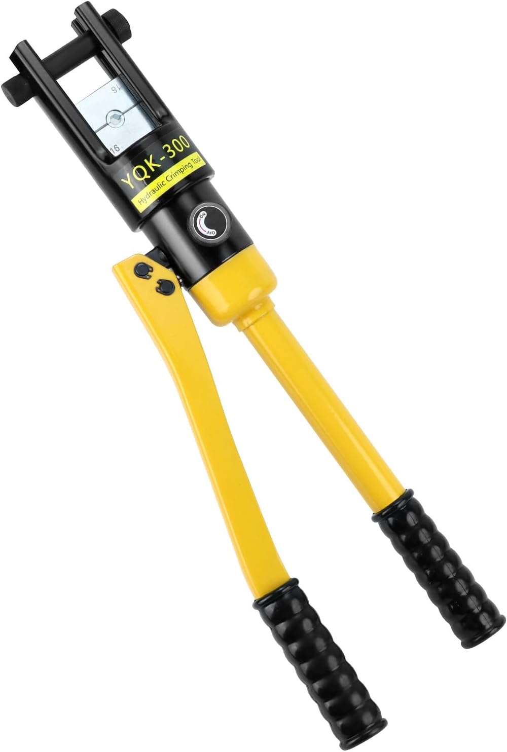 QWORK® hydraulische perstang, perstang, kabelschoenen, 16T, met 13 snijbladen 8-300 mm² - Maat 16T