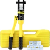 QWORK® hydraulische perstang, perstang, kabelschoenen, 16T, met 13 snijbladen 8-300 mm² - Maat 16T