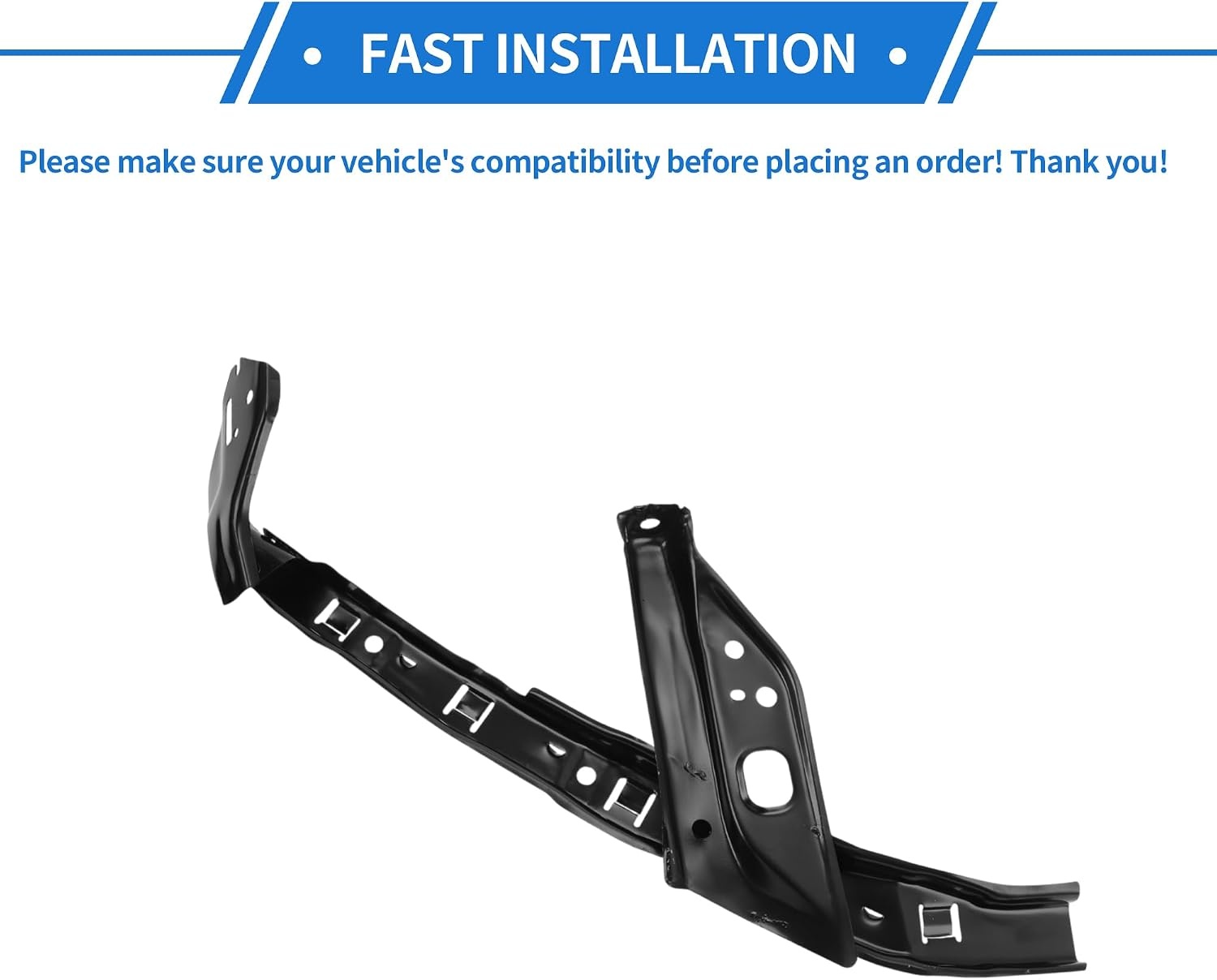 Voorbumper Steunbeugel Honda Civic 2012-2015 Links Zwart Metaal - 29% Korting
