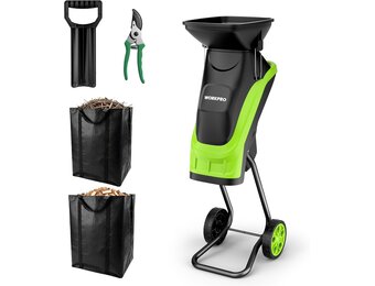 Elektrische Tuinhakselaar 2500W | Incl. Snoeischaar & 2 Zakken | 54% Korting