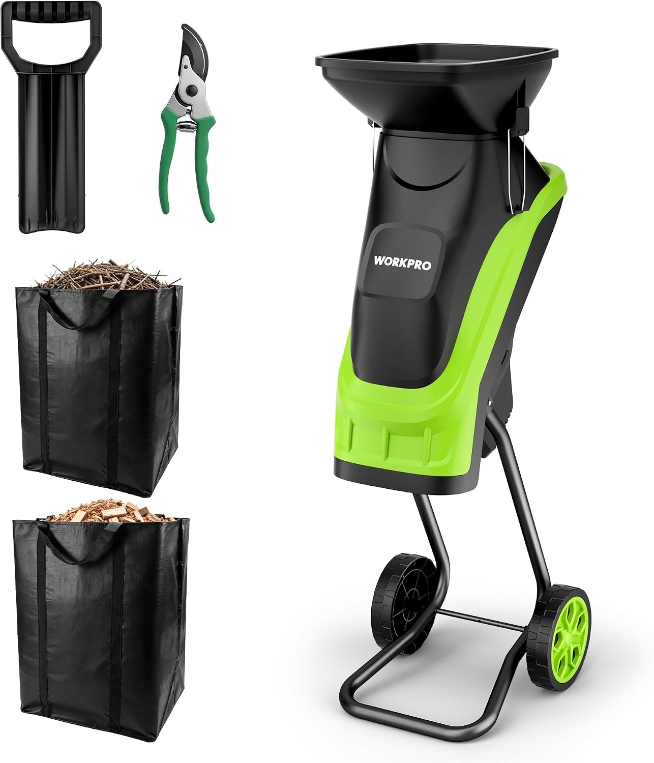 Elektrische Tuinhakselaar 2500W | Incl. Snoeischaar & 2 Zakken | 54% Korting