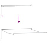 Markies Wit 3 x 2,5 m Metaal - 35% Korting