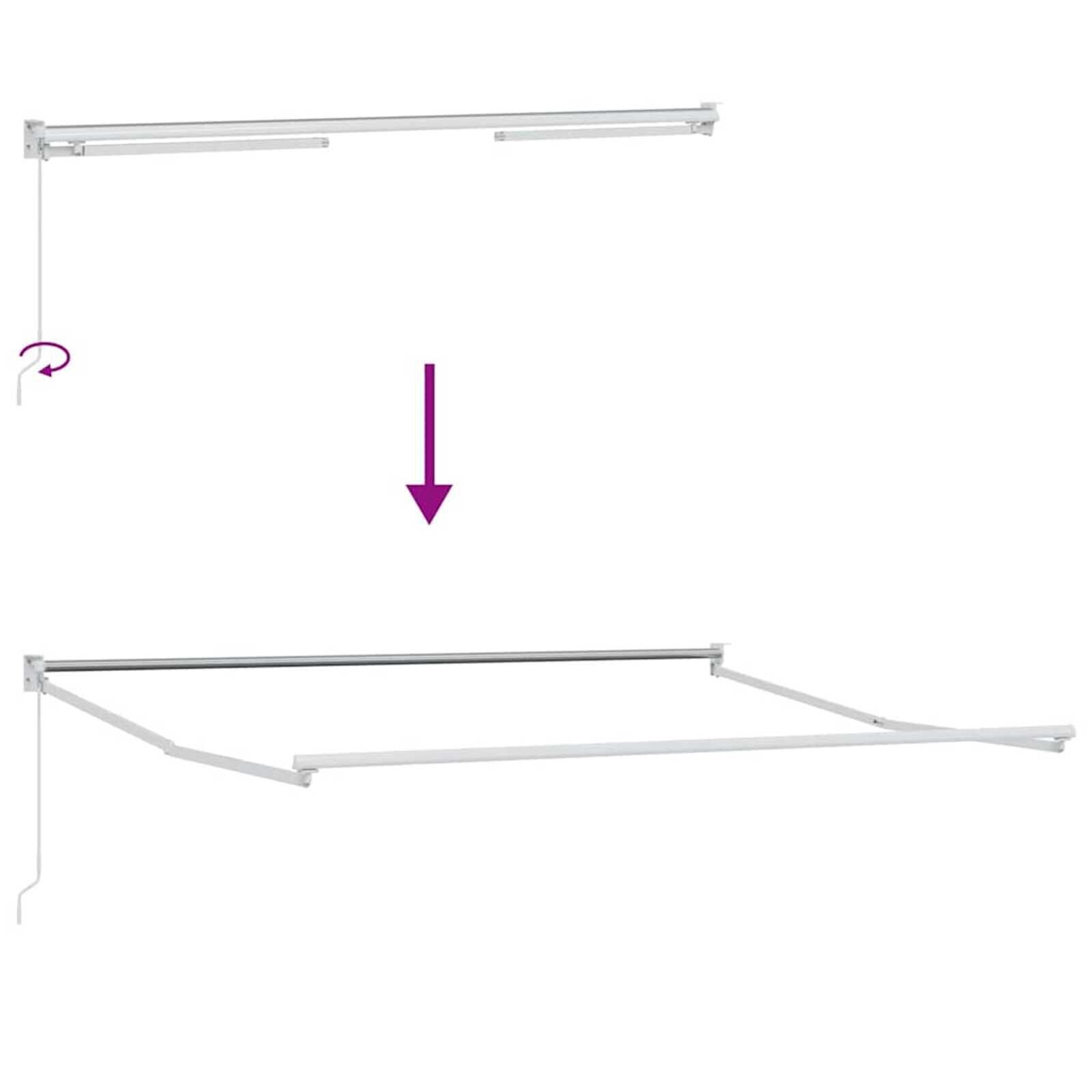 Markies Wit 3 x 2,5 m Metaal - 35% Korting
