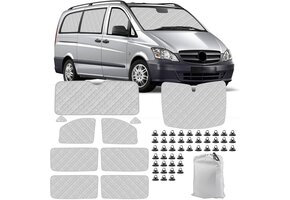 10-delige Thermische Zonwering Set Mercedes Vito/Viano (2003-2014) - 29% Korting