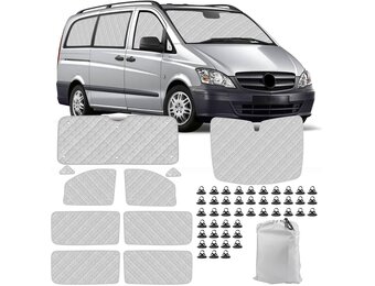 10-delige Thermische Zonwering Set Mercedes Vito/Viano (2003-2014) - 29% Korting