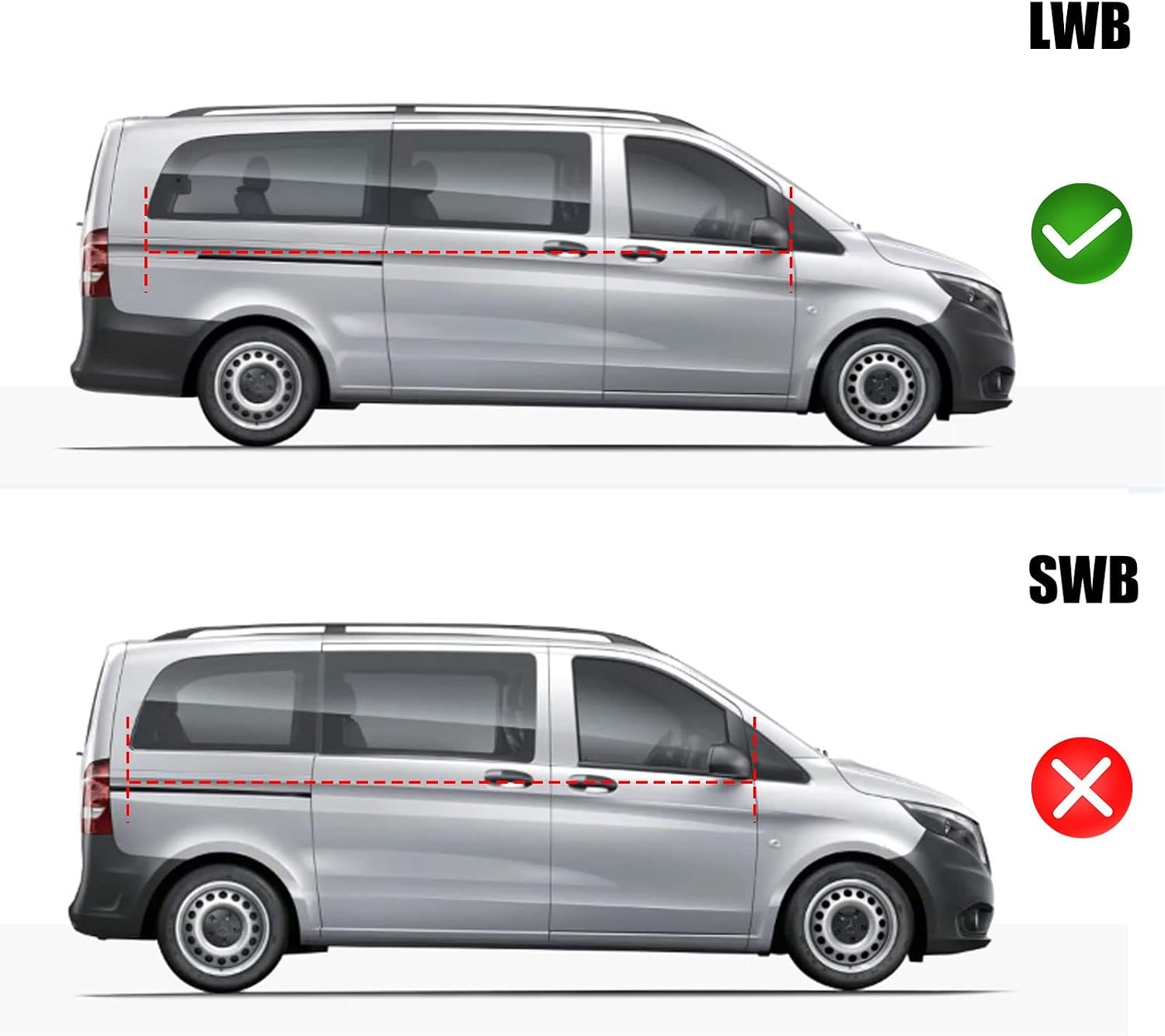 10-delige Thermische Zonwering Set Mercedes Vito/Viano (2003-2014) - 29% Korting