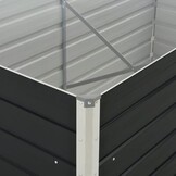 Verhoogde Plantenbak Staal Antraciet 160x80x77 cm - 54% Korting!