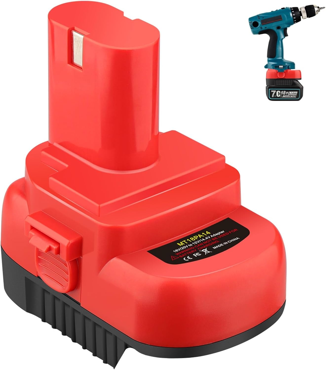 Accu-adapter MT18PA14 voor Makita 18V naar 12V/14.4V Gereedschap - 27% Korting!