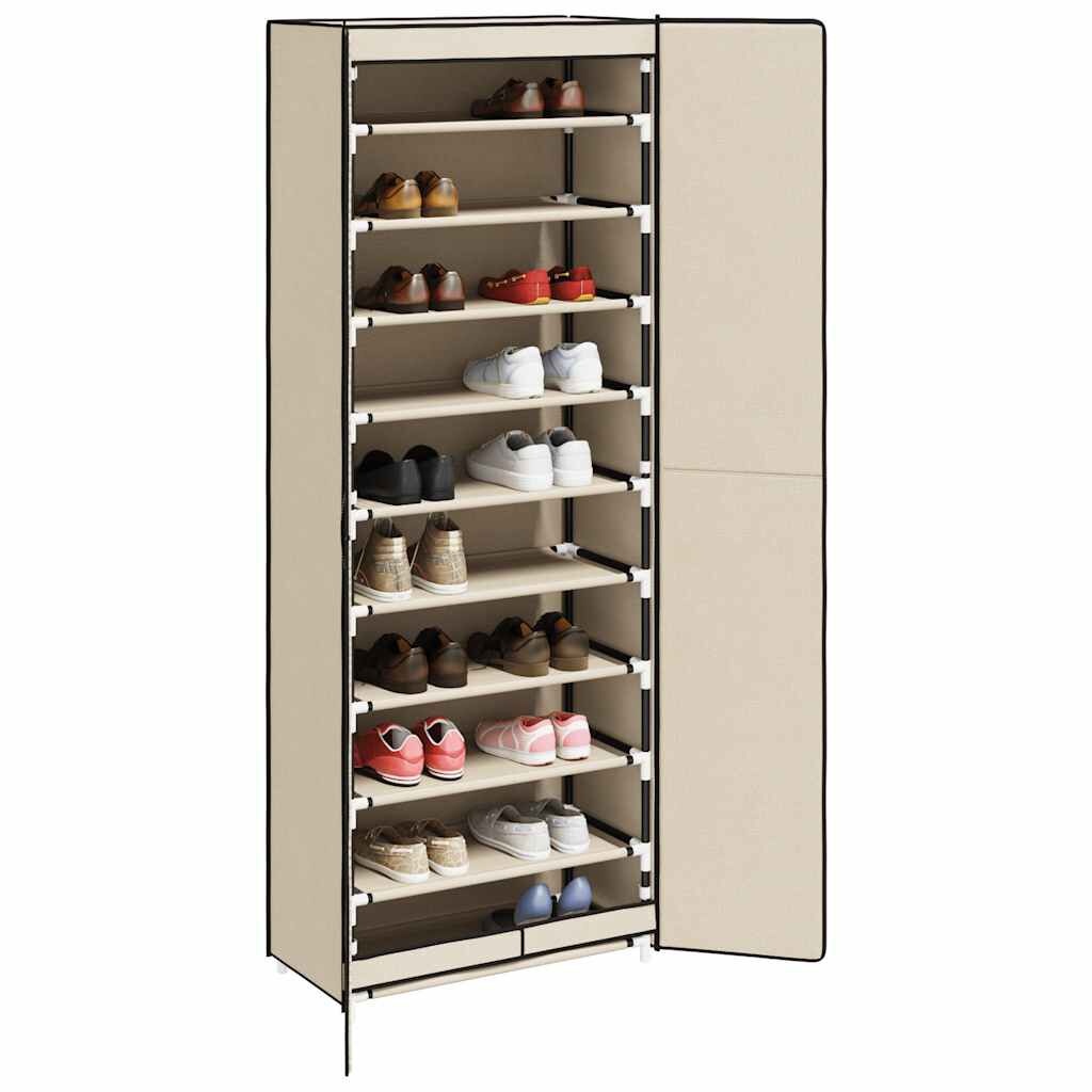 vidaXL Schoenenkast Crème 60x30x166 cm - 34% Korting