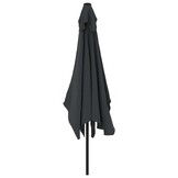 vidaXL Parasol Zwart 300x200 cm met Metalen Paal - 34% Korting!