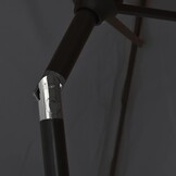 vidaXL Parasol Zwart 300x200 cm met Metalen Paal - 34% Korting!