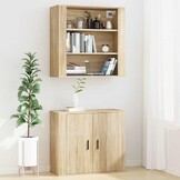 vidaXL Wandkast 80x33x80 cm Sonoma Eiken - 34% Korting