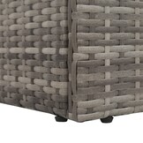 VidaXL Loungebed Poly Rattan Grijs - 35% Korting