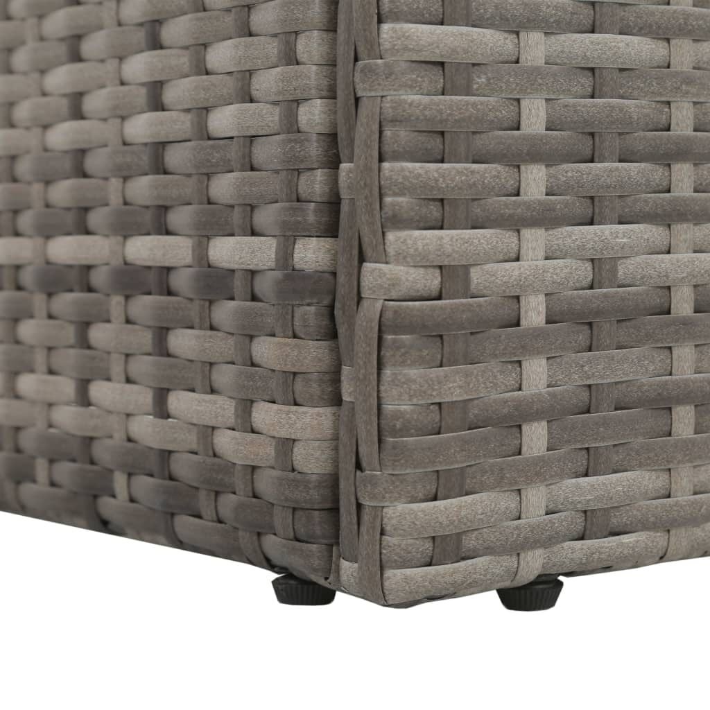 VidaXL Loungebed Poly Rattan Grijs - 35% Korting