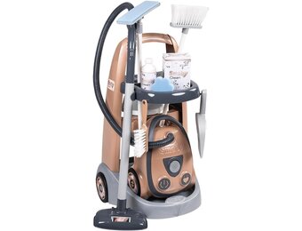 Smoby Rowenta Schoonmaaktrolley met Stofzuiger - 9 Accessoires, 58% Korting