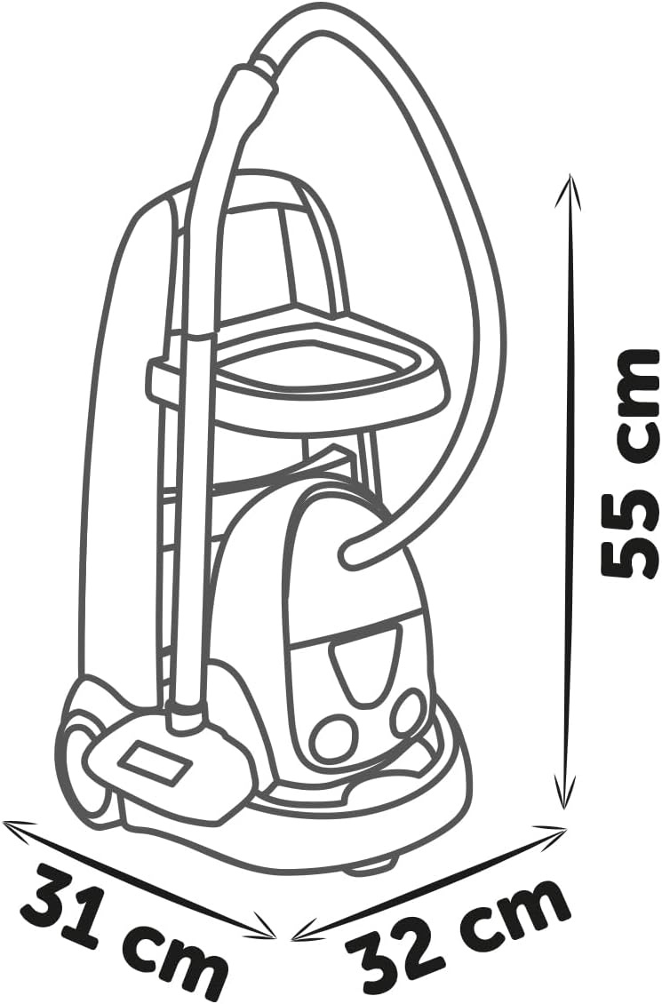 Smoby Rowenta Schoonmaaktrolley met Stofzuiger - 9 Accessoires, 58% Korting