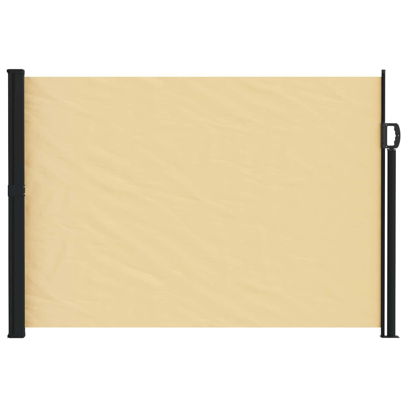 VidaXL Uittrekbaar Zijscherm 500x120cm Polyester Zand - 34% Korting